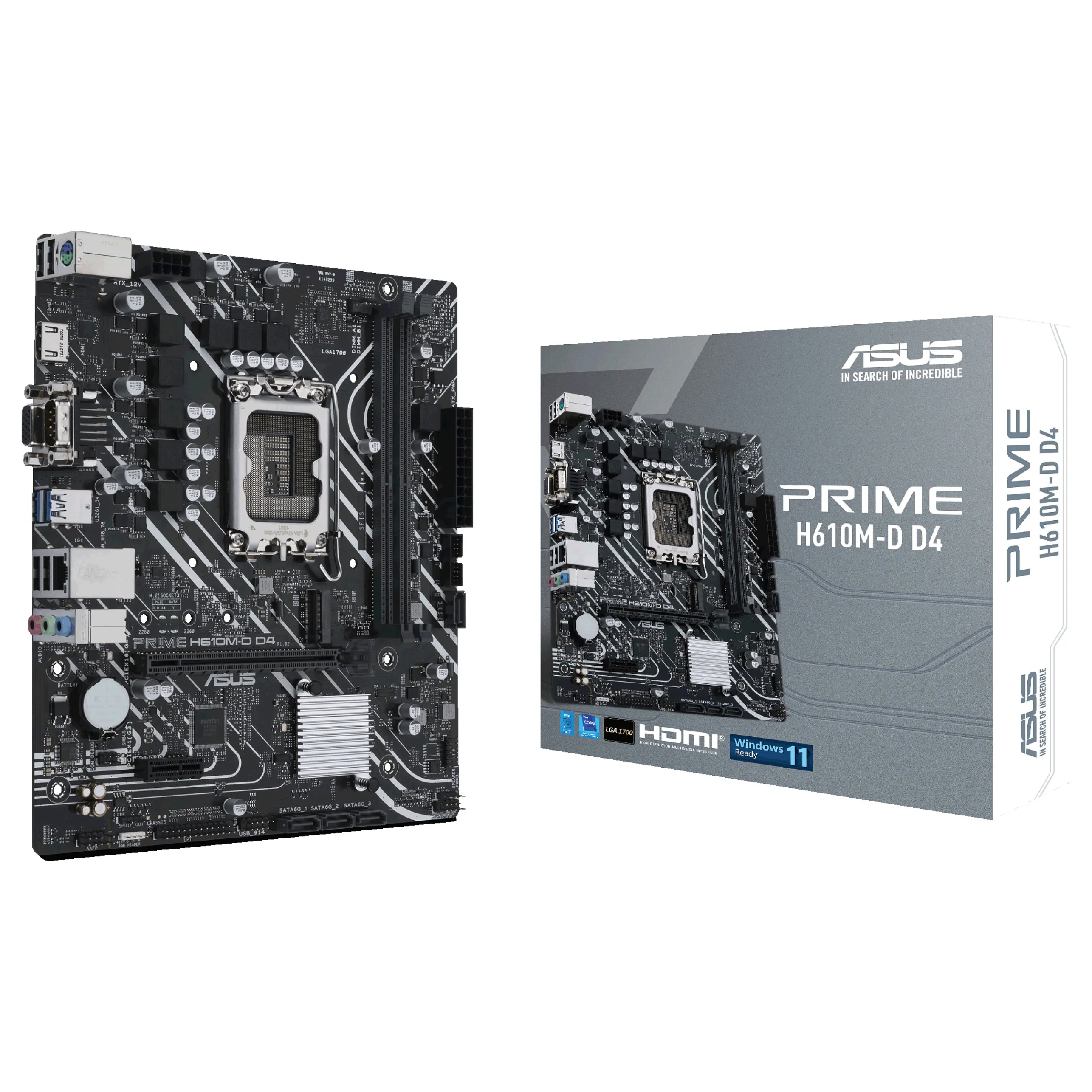 ASUS PRIME H610M D D4 Intel H610 LGA 1700 micro ATX PC-Zubehoer