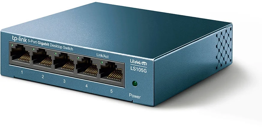 TP Link 5 Port Desktop Switch Gigabit   10 100 1000 Mbit s   Plug   Play Switches
