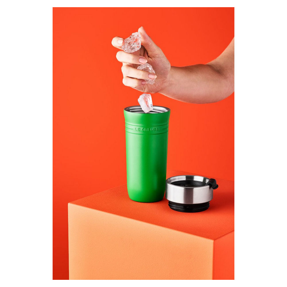 Le Creuset Thermobecher On The Go  350ml  Bamboo Green Besteck & Aufbewahrung