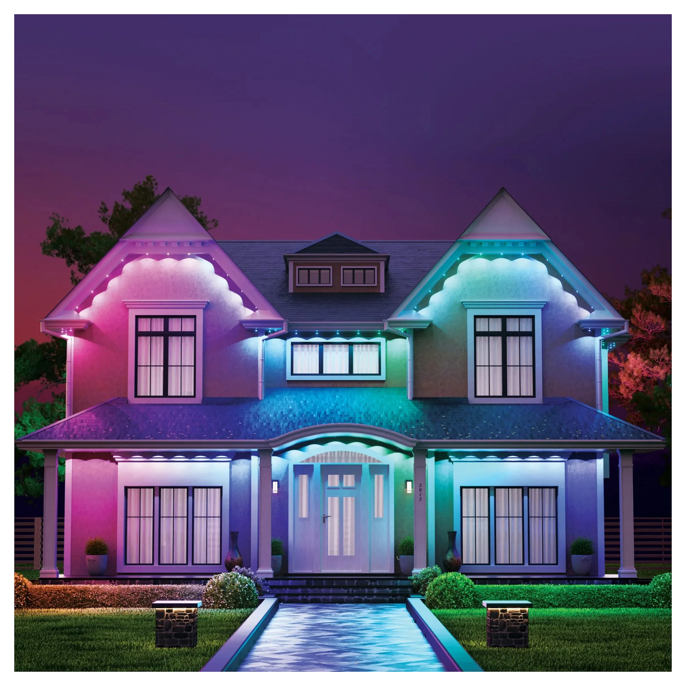 Nanoleaf Multicolor Aussenwandleuchten Starterpack 15 m Smart Home