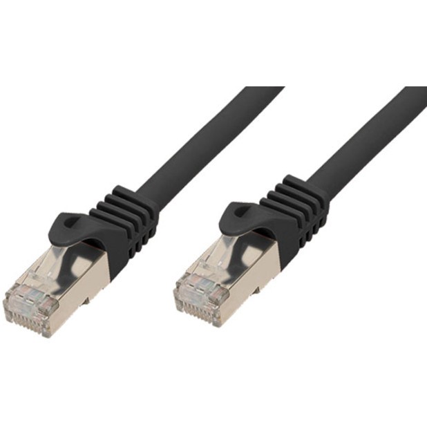No Name Patchkabel CAT7 RJ45 S FTP PiMF 10m Schwarz PC-Zubehoer