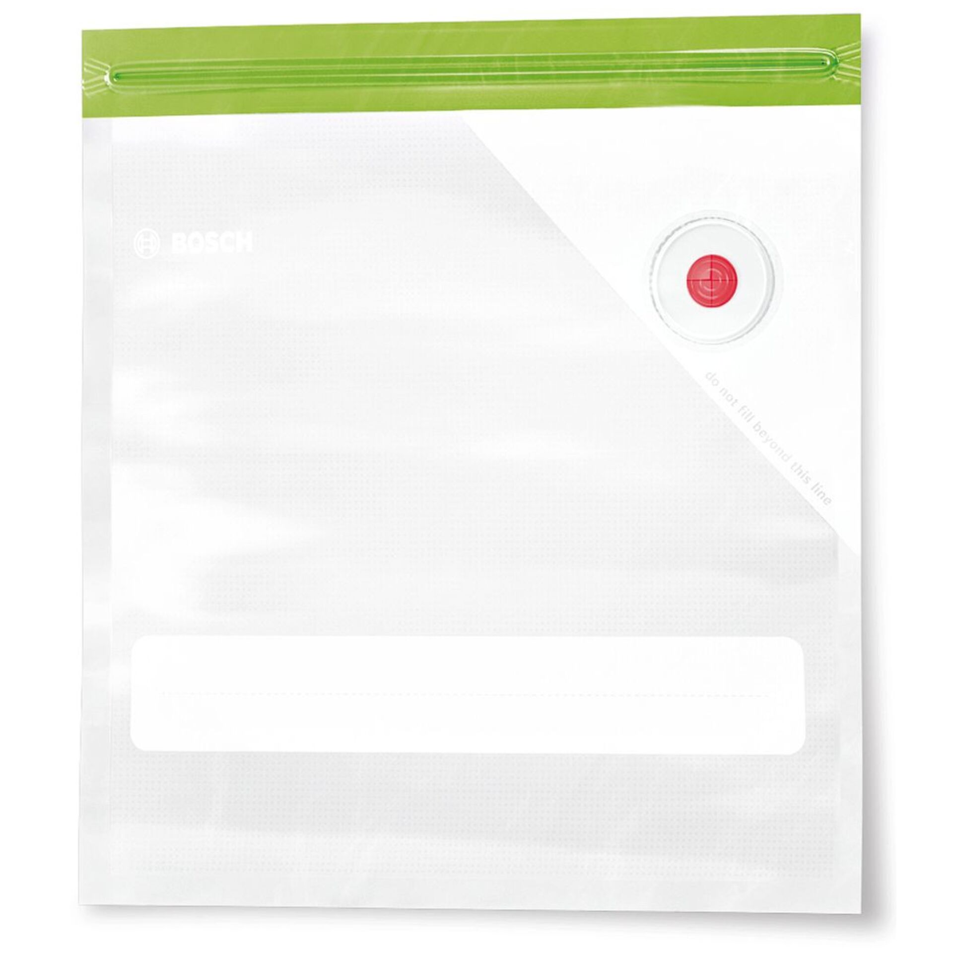 Bosch MSZV0FB1 Aufbewahrungsbeutel fuer Lebensmittel 1 2 l 10 Stueck e  Transparent Speisenzubereitung