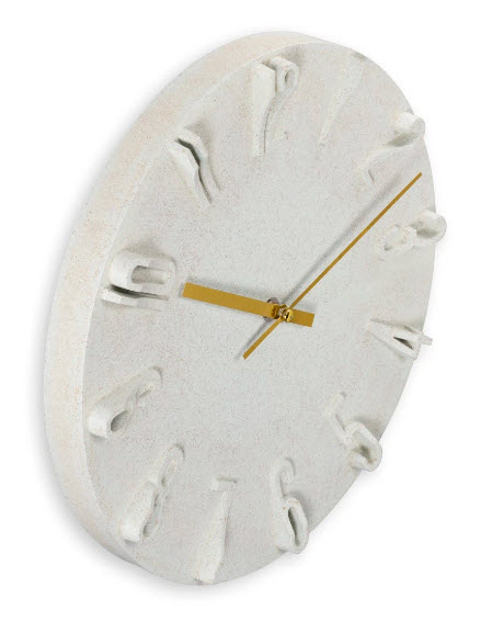 Hama Wanduhr Korfu beige 30cm 3D Ziffern 185880 Uhren