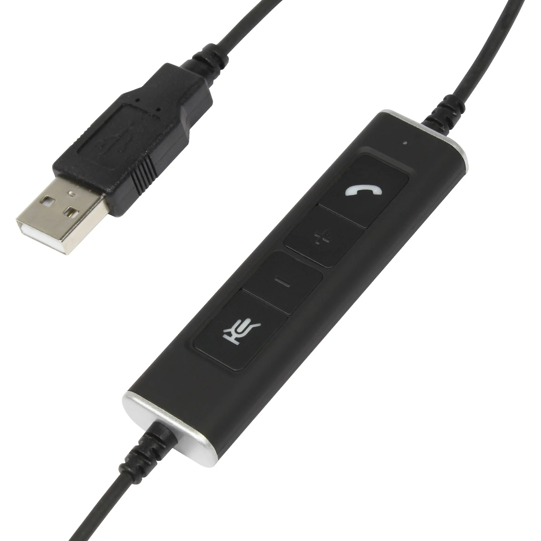 Plusonic Mono USB Headset 10 1P compatible to Teams and Skype Over-Ear