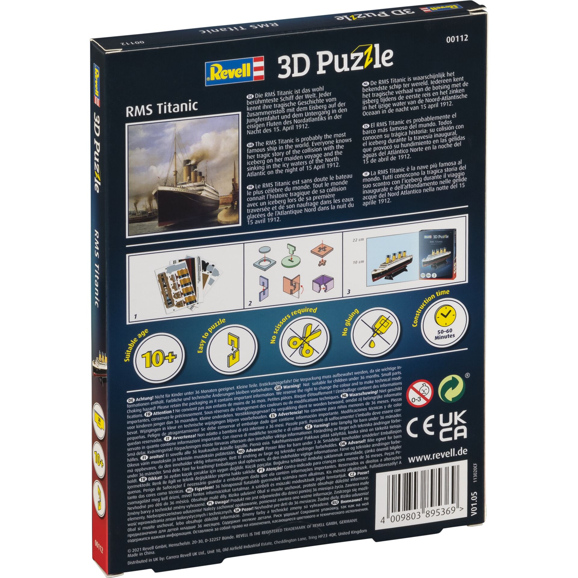 Revell 3D Puzzle RMS Titanic Brettspiele & Puzzle