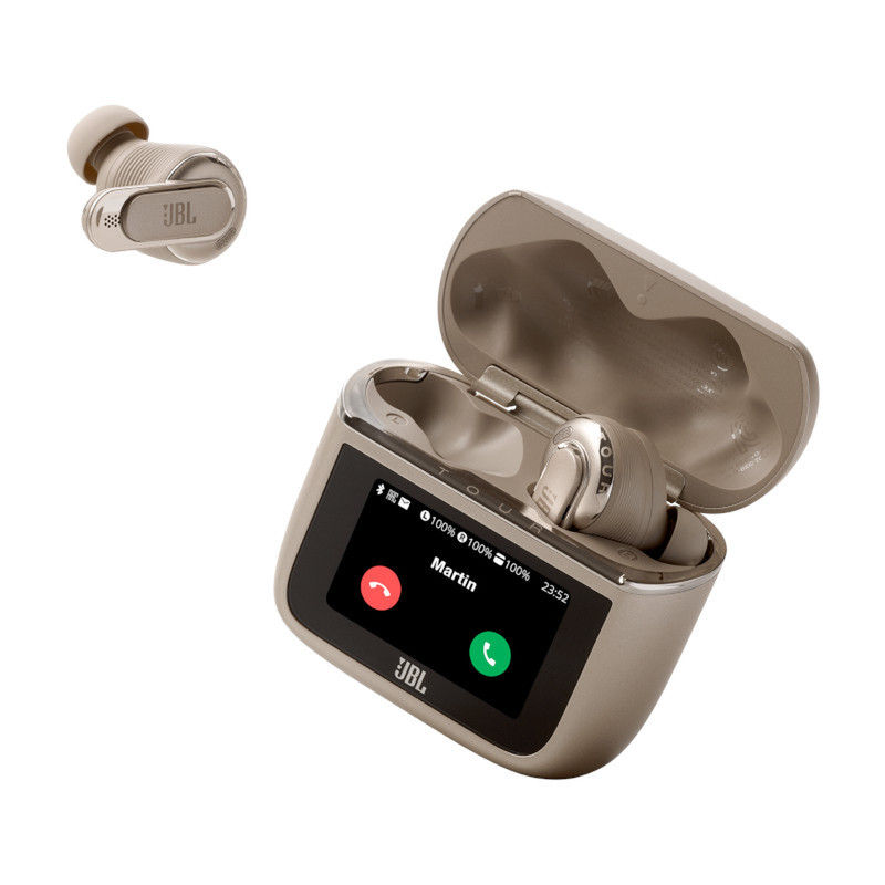 JBL Kabellose In Ear Noise Canceling Kopfhoerer Tour Pro 3 TWS wireless charging Latte