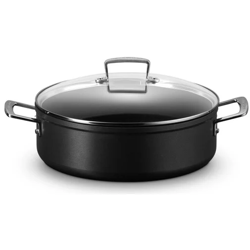 Le Creuset Toughened Non Stick NonStick Sauteuse with Glass Lid 28cm  51113280010500  Kuechenkleingeraete