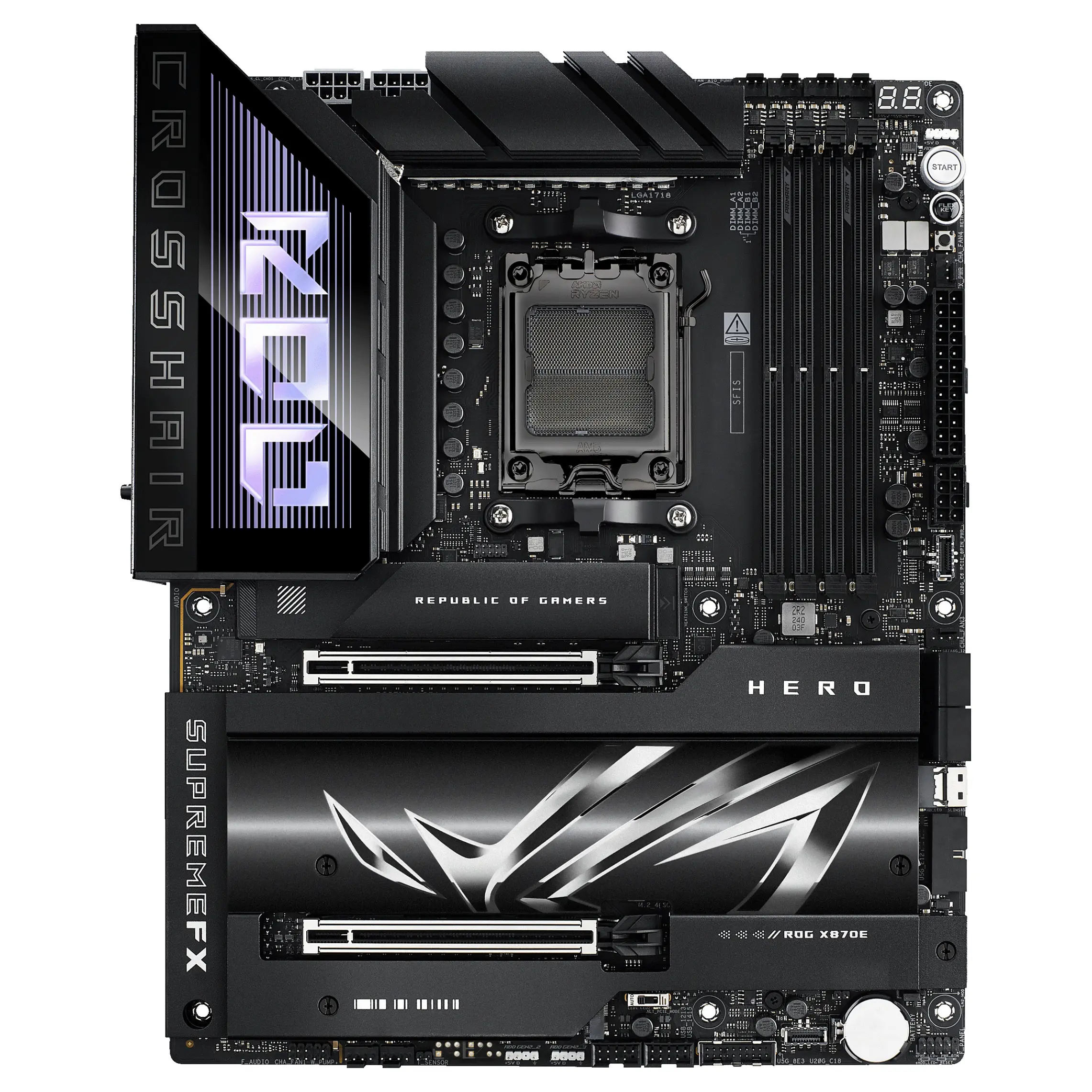 ASUS AM5 ROG CROSSHAIR X870E HERO ATX PC-Zubehoer