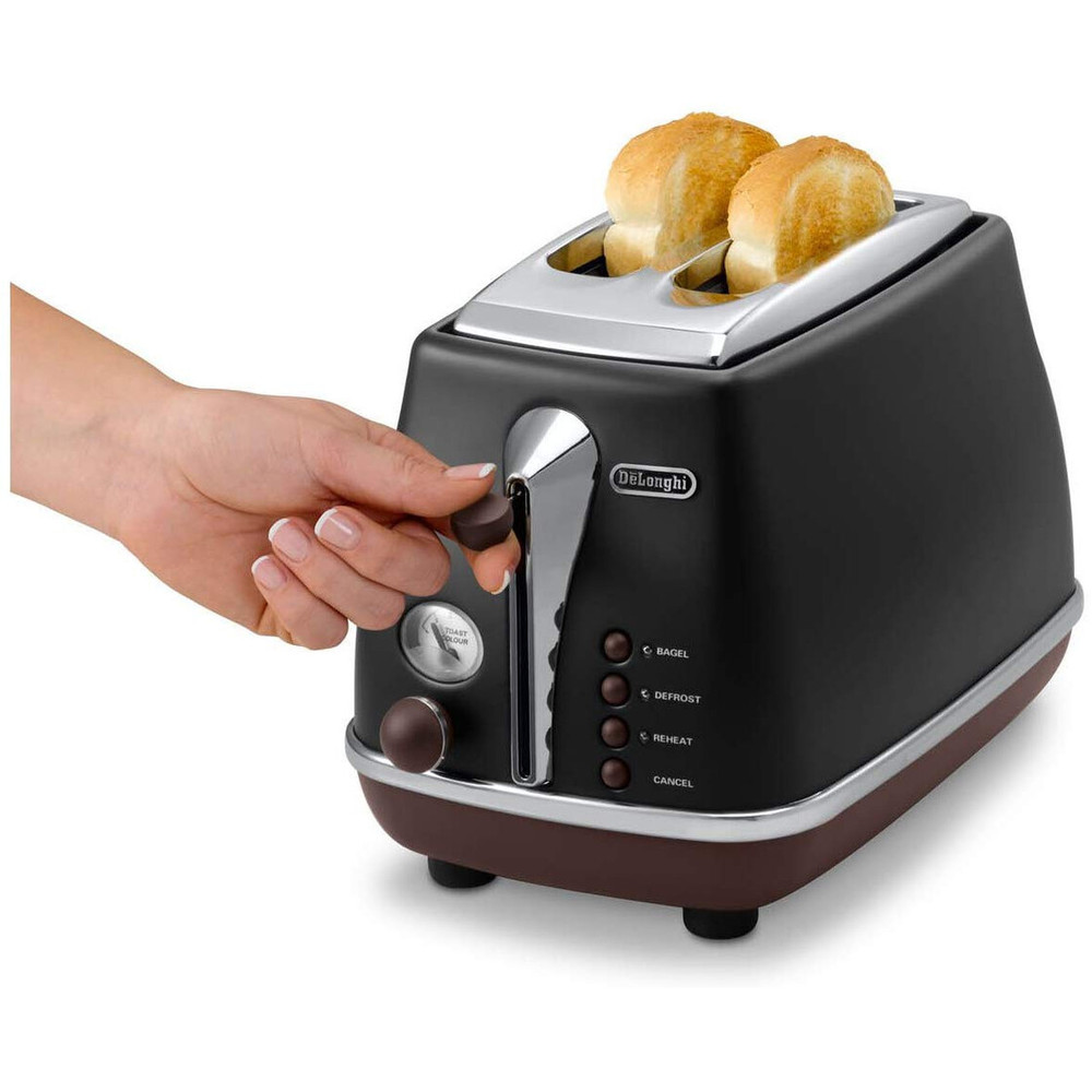 De Longhi CTOV 2103 BK Icona Vintage Toaster