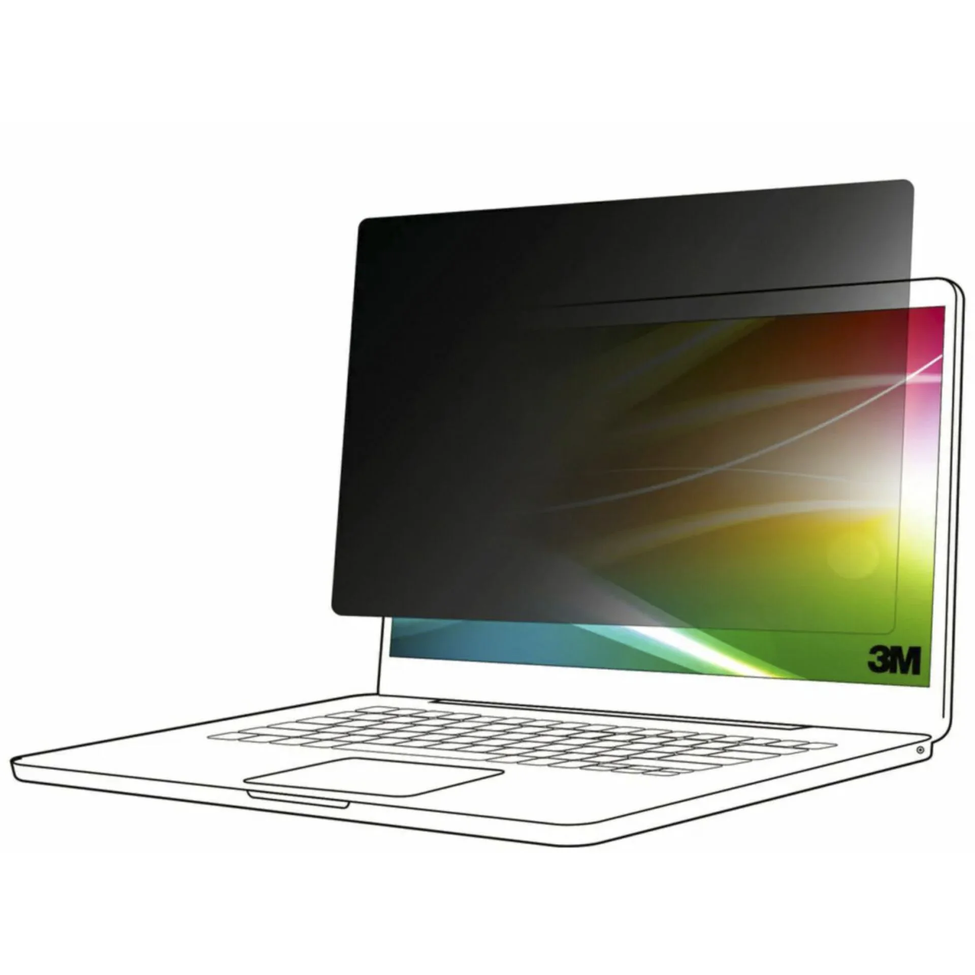 3M BPNHP001 Blickschutzfilter 33 8 cm  13 3   Laptop Rahmenloser Blickschutzfilter Notebook & Tablet Zubehoer