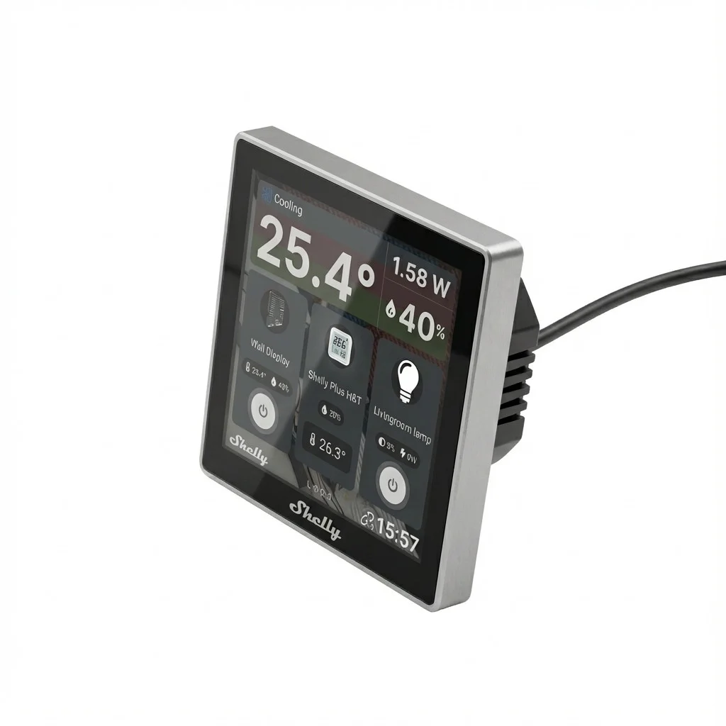 Shelly Wall Display XL Silver Steuerungszentralen & Gateways