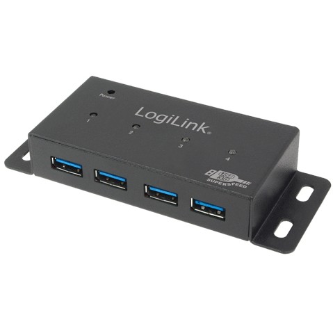 LogiLink UA0149 USB 2 0 HUB 4 Port 4xUSB 3 0 montierbar PC-Zubehoer