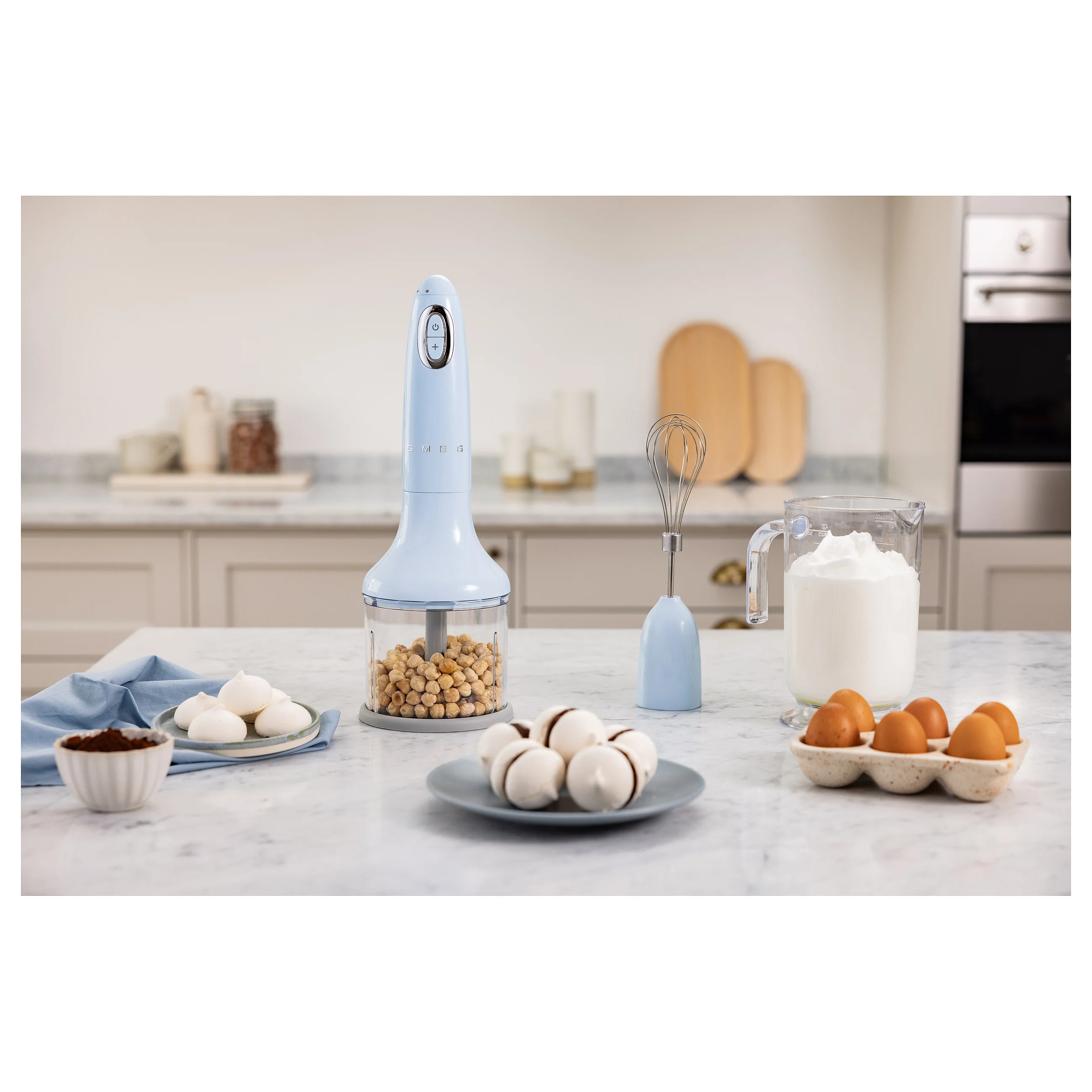 SMEG hbf03pbeu stabmixer bleu azur Kuechenkleingeraete