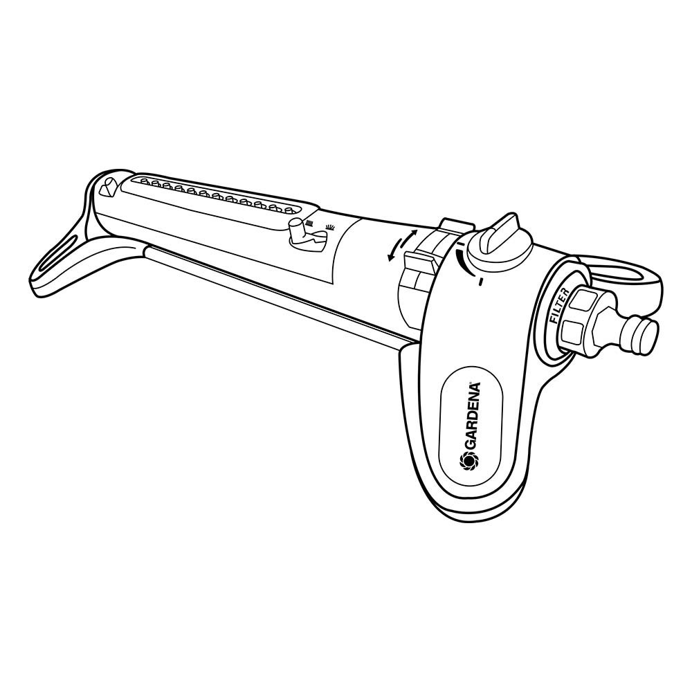 GARDENA Viereckregner AquaZoom S 18710 20 Gartenbewaesserung