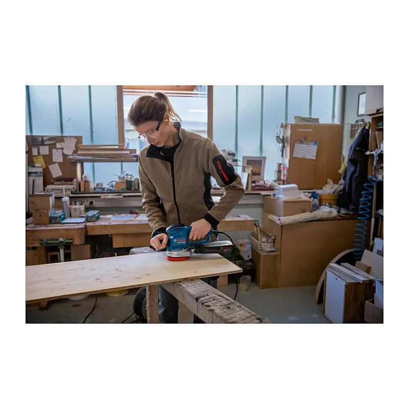 Bosch GEX 34 125 Karton Exzenterschleifer Schleifer Hobel & Fraesen