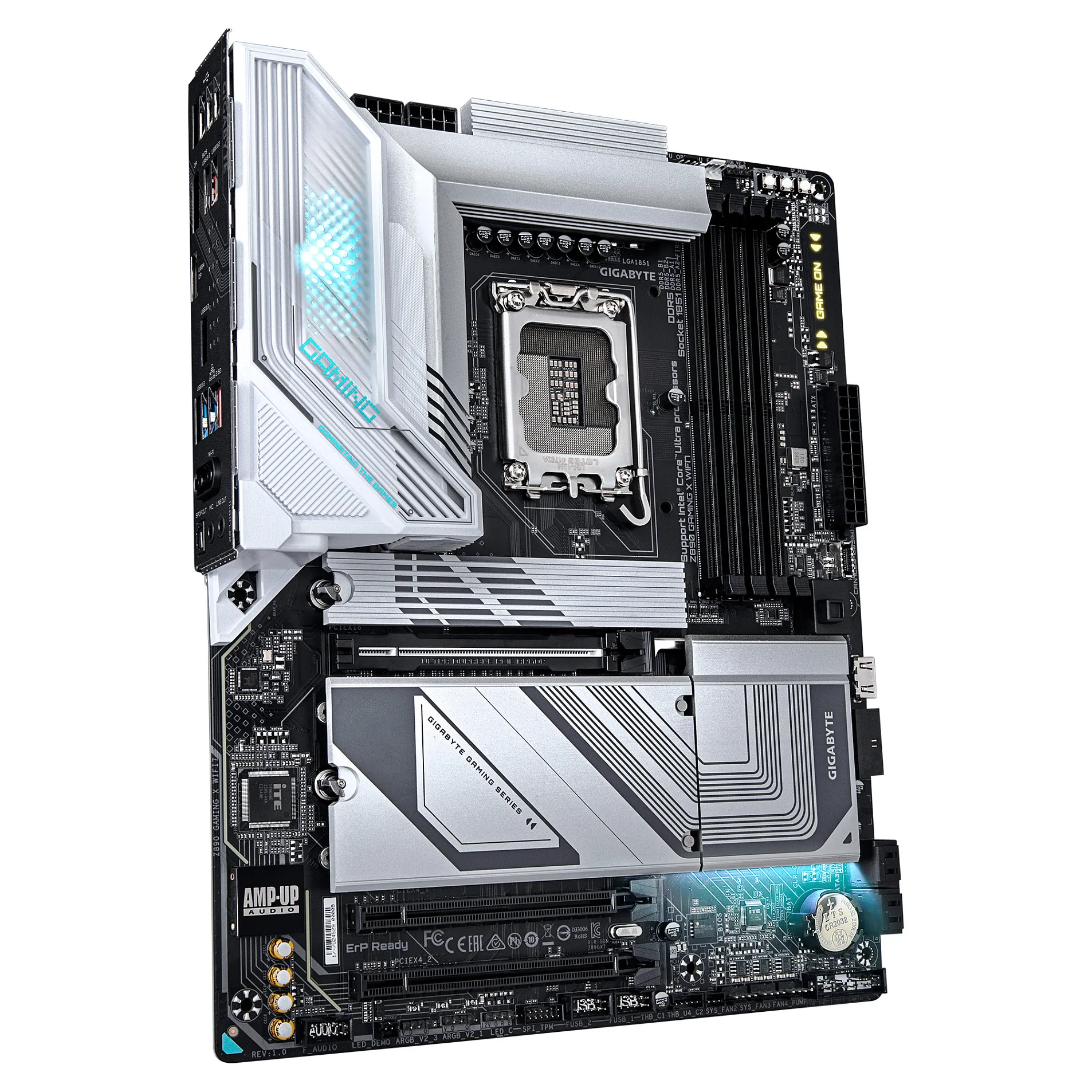 GIGABYTE Z890 GAMING X WIFI7 Mainboard   Unterstuetzt Intel Core Ultra  Serie 2  CPUs  16 1 2 Phasen VRM  bis zu 8800MHz DDR5  OC   1xPCIe 5 0   3xPCIe 4 0  Wi Fi 7  2 5GbE LAN  USB 4 PC-Zubehoer