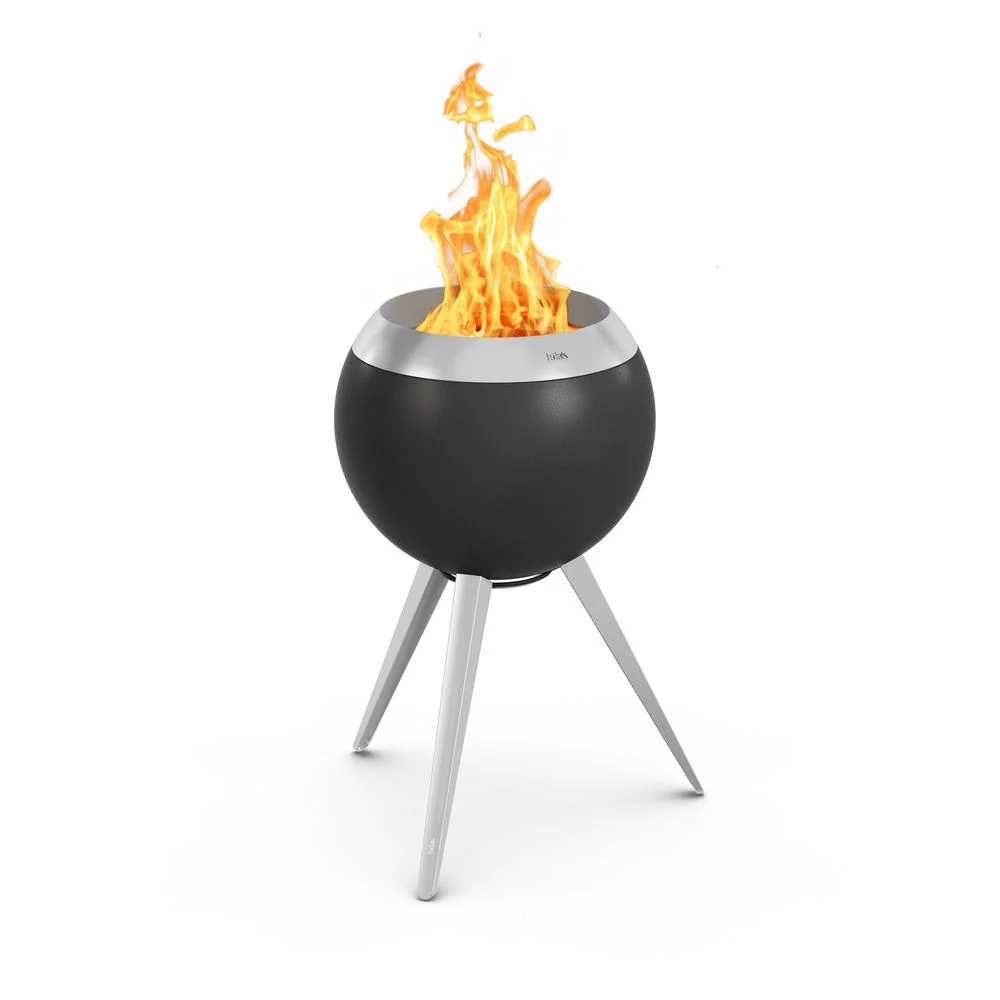 Hoefats Feuerschale Moon 45 mit hohem Fuss Grills