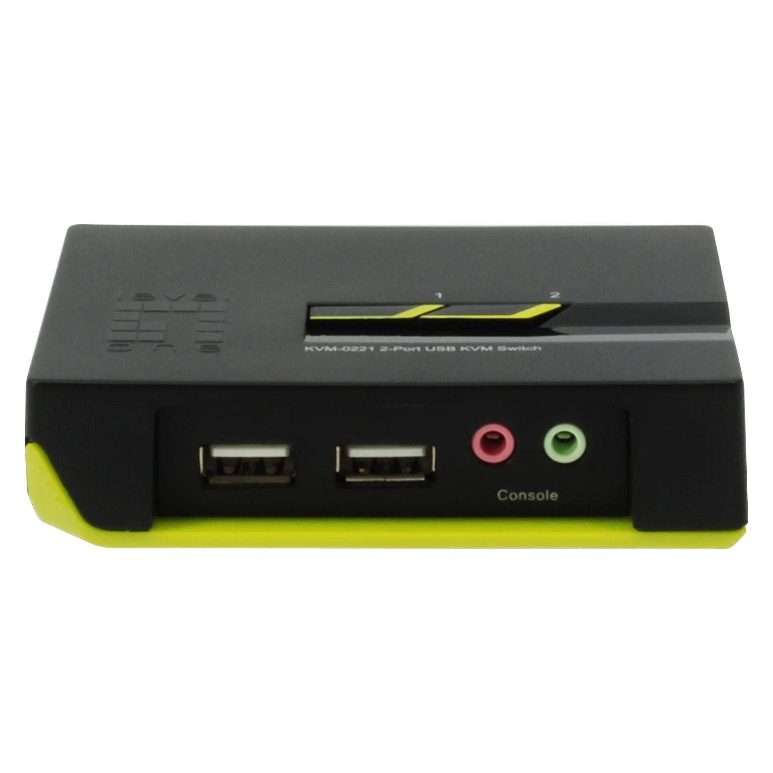 Level One KVM Switch USB 2x Audio PC-Zubehoer