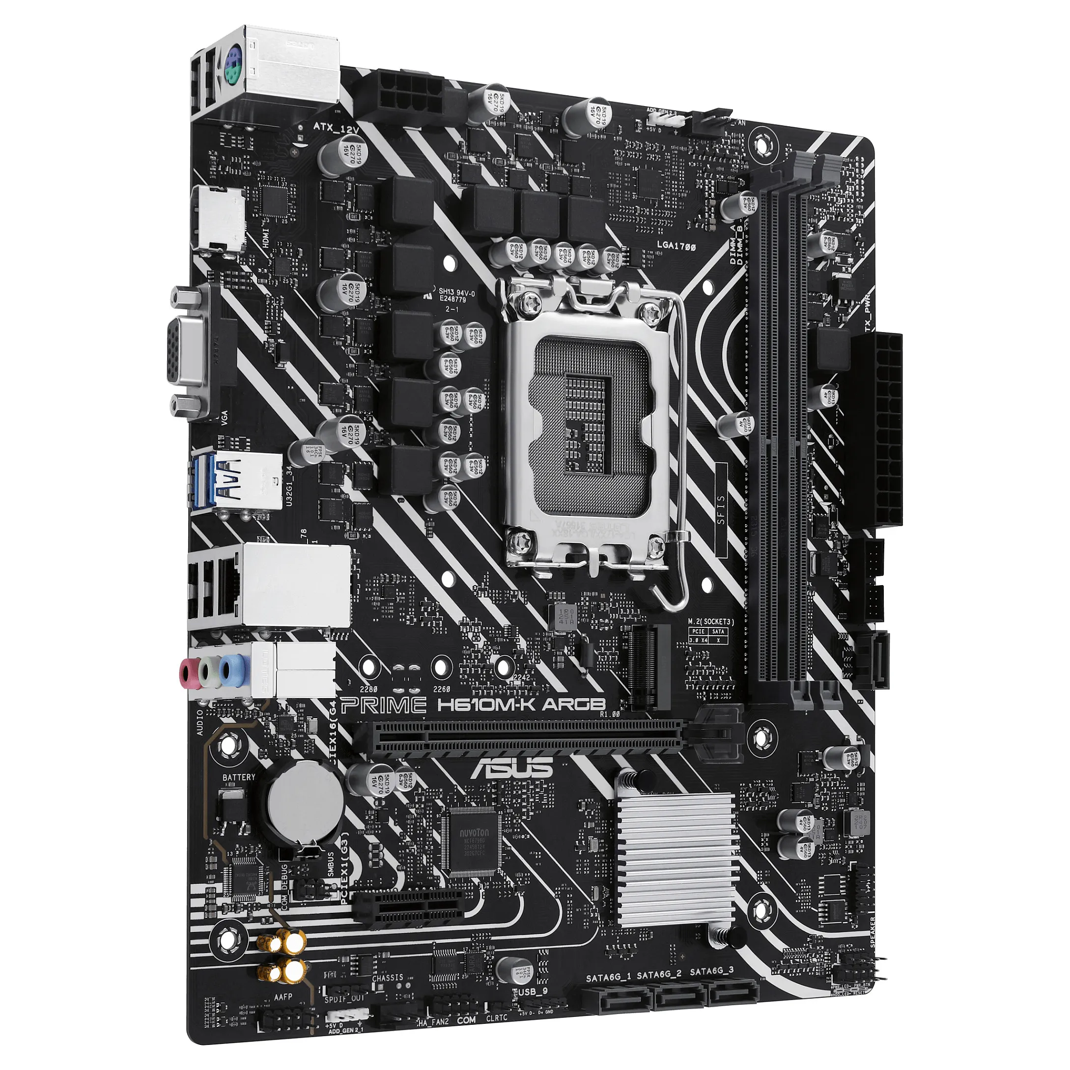 ASUS PRIME H610M K ARGB Intel H610 LGA 1700 micro ATX PC-Komponenten
