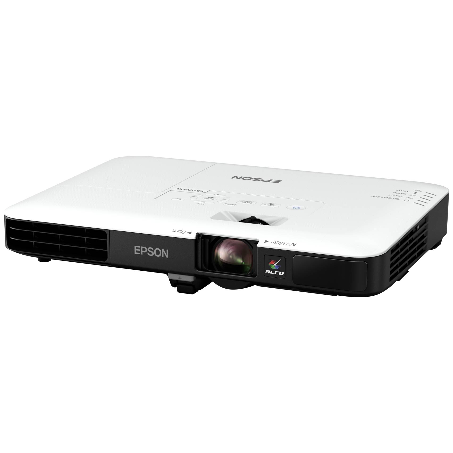 Epson EB 1780W Short Throw Projektor 3000 ANSI Lumen 3LCD WXGA  1280x800  Weiss  Grau Video & Audio