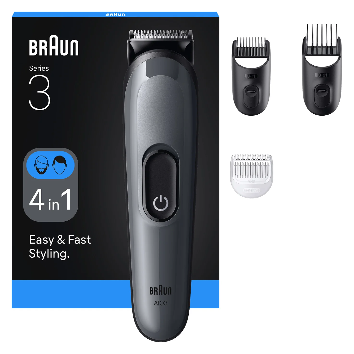Braun AIO 3500 All in One Style Kit Rasierer & Epilierer