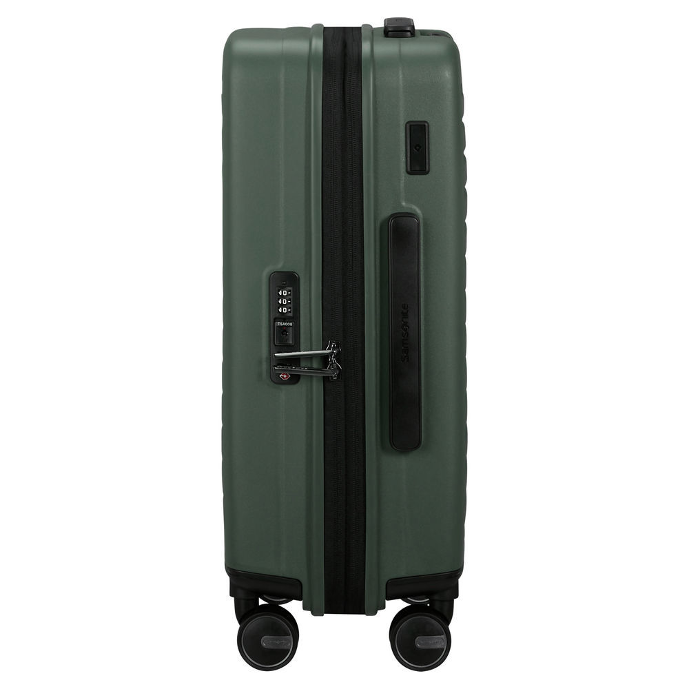 SAMSONITE 4 Rollen Bordtrolley RESTACKD mit Packwuerfel S M  55 cm  sage Taschen & Rucksaecke