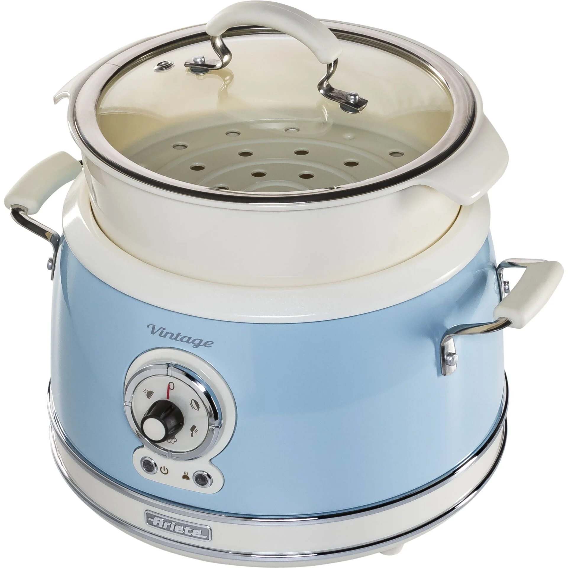 Ariete Vintage Dampfgarer  blau Speisenzubereitung