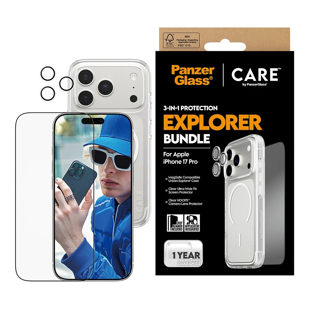 PanzerGlass     CARE by   3 in 1 Explorer Set iPhone 17 Pro Notebook & Tablet Zubehoer