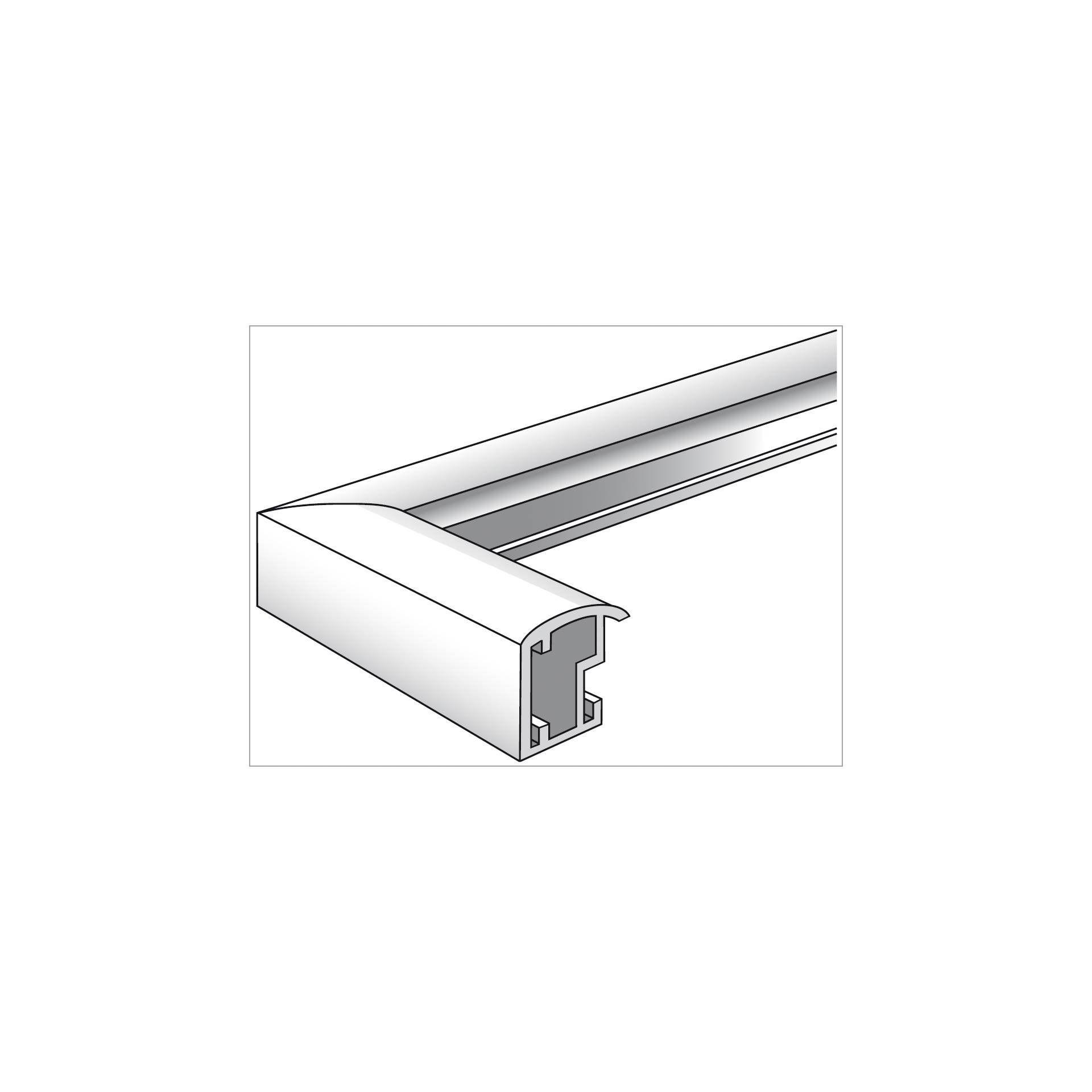 Walther Trendstyle silber 40x50 Kunststoff KP050S Bilderrahmen