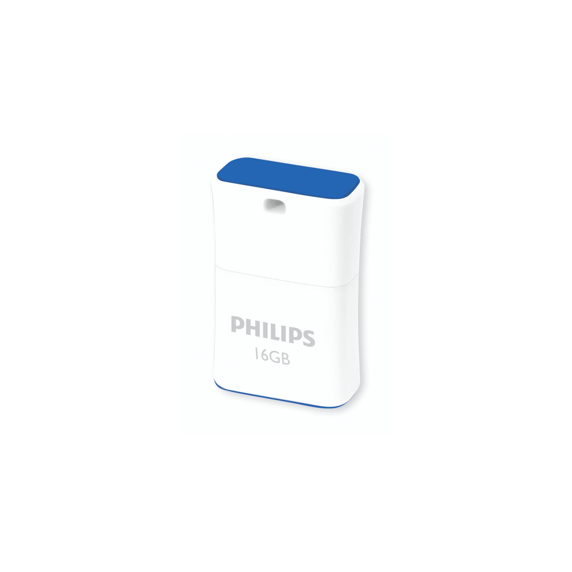 Philips FM16FD85B 00 USB Stick 16 GB USB Typ A 2 0 Blau  Weiss Speichermedien