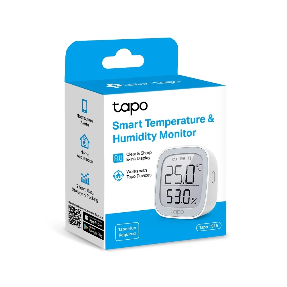 TP Link Tapo Intelligenter Temperatur  und Feuchtigkeitsmonitor Temperatursensoren