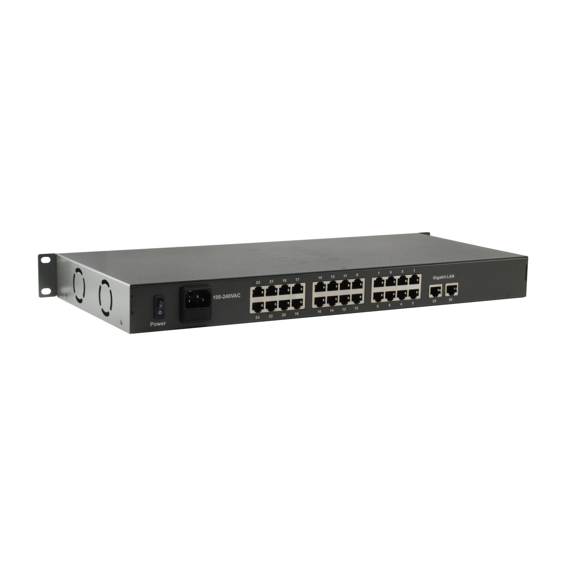 LevelOne FGP 2601W150 Netzwerk Switch Unmanaged Gigabit Ethernet  10 100 1000  Power over Ethernet  PoE  Schwarz Switches Netzwerk