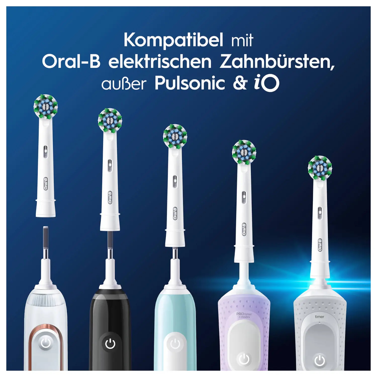 Oral B Aufsteckbuersten Pro CrossAction 4er Zahnpflege