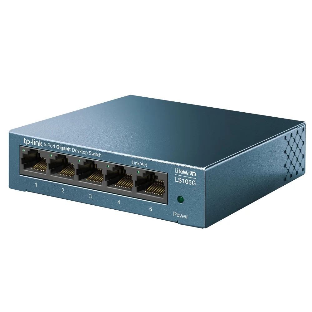 TP Link 5 Port Desktop Switch Gigabit   10 100 1000 Mbit s   Plug   Play Switches