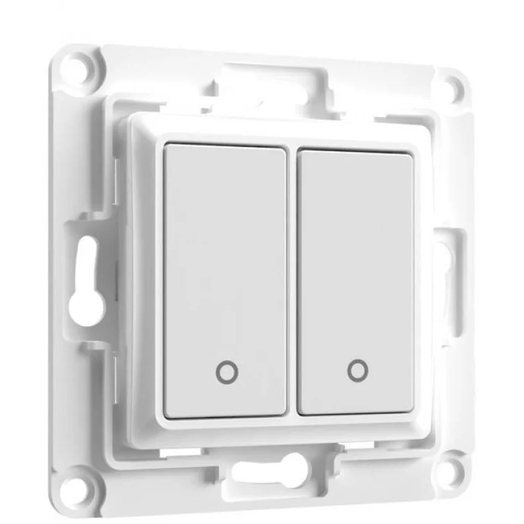 Shelly Accessories Wall Switch 2 Wandtaster 2 fach Weiss Schalter & Wandtaster