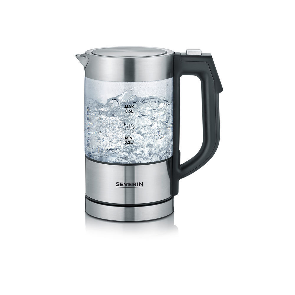 Severin WK 3458 Digitaler Mini Glaswasserkocher Wasserkocher
