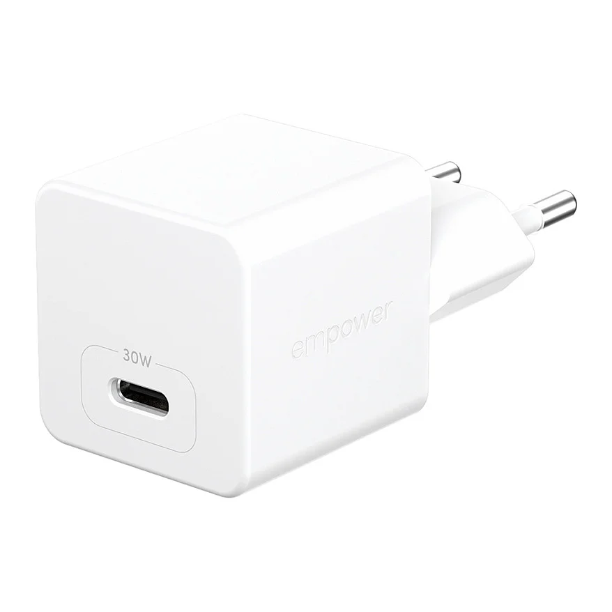 PanzerGlass empower  by   Turbo 30W Ladegaraet Single USB C   EU Anschluss   Silber Weiss Akkus Powerbanks & Kabel
