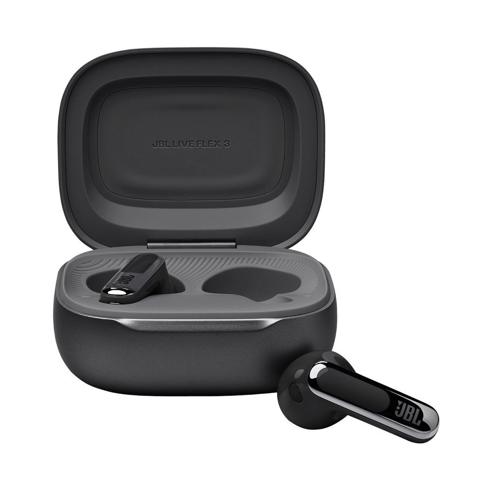 JBL Noise Canceling Earbuds LIVE Flex 3  Wireless Charging  Smart Case  Black Kopfhoerer