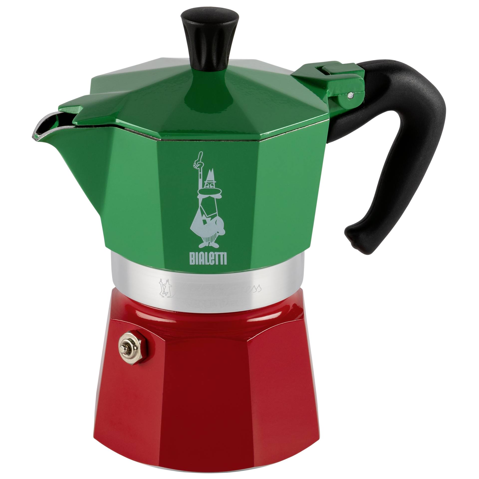 Bialetti Moka Express 3TZ Italia Tricolore Tee- & Thermoskannen