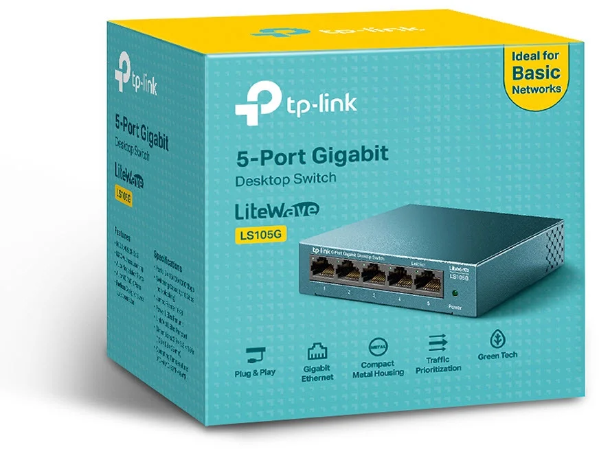 TP Link 5 Port Desktop Switch  10 100 1000Mbit s  Switches