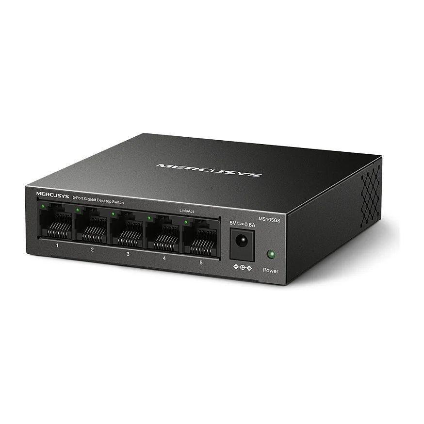 TP Link Mercusys MS105GS 5 Port Gigabit Desktop Switch Switches