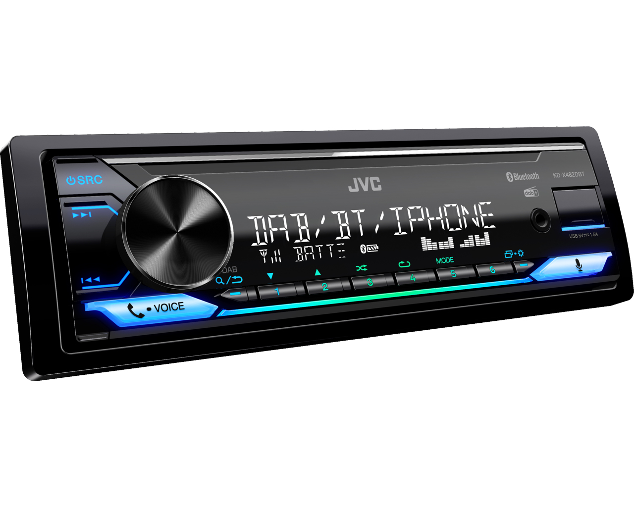 JVC KD X482DBT Schwarz 200 W Bluetooth PC-Zubehoer