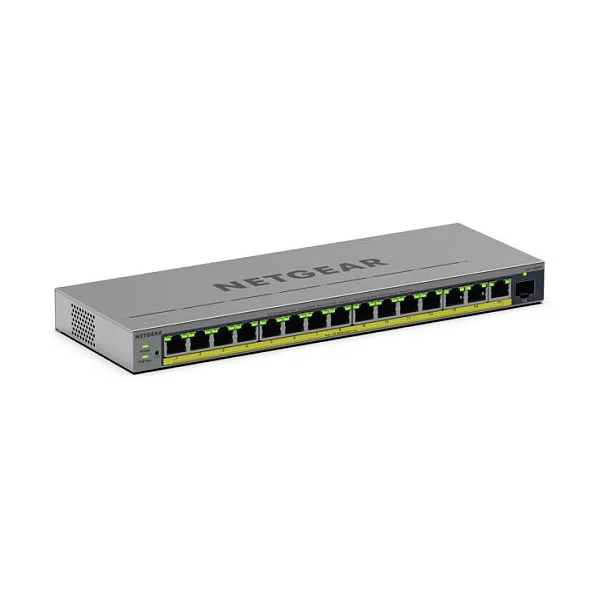 NETGEAR GS116EPP Managed L2 L3 Gigabit Ethernet  10 100 1000  Power over Ethernet  PoE  Grau Switches