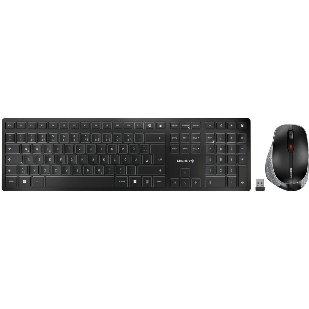 CHERRY DW 9500 SLIM black QWERTZ DE Tastaturen & Maeuse