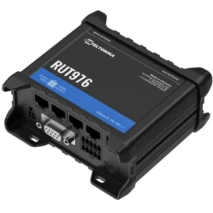 Teltonika RUT976 Redcap 5G Router 5G LTE WLAN VPN Schwarz