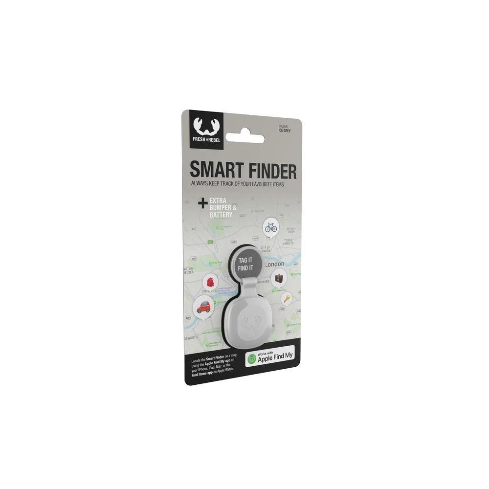 FRESH  N REBEL Smart Finder Tag fuer Apple Find My  Ice Grey Notebook & Tablet Zubehoer