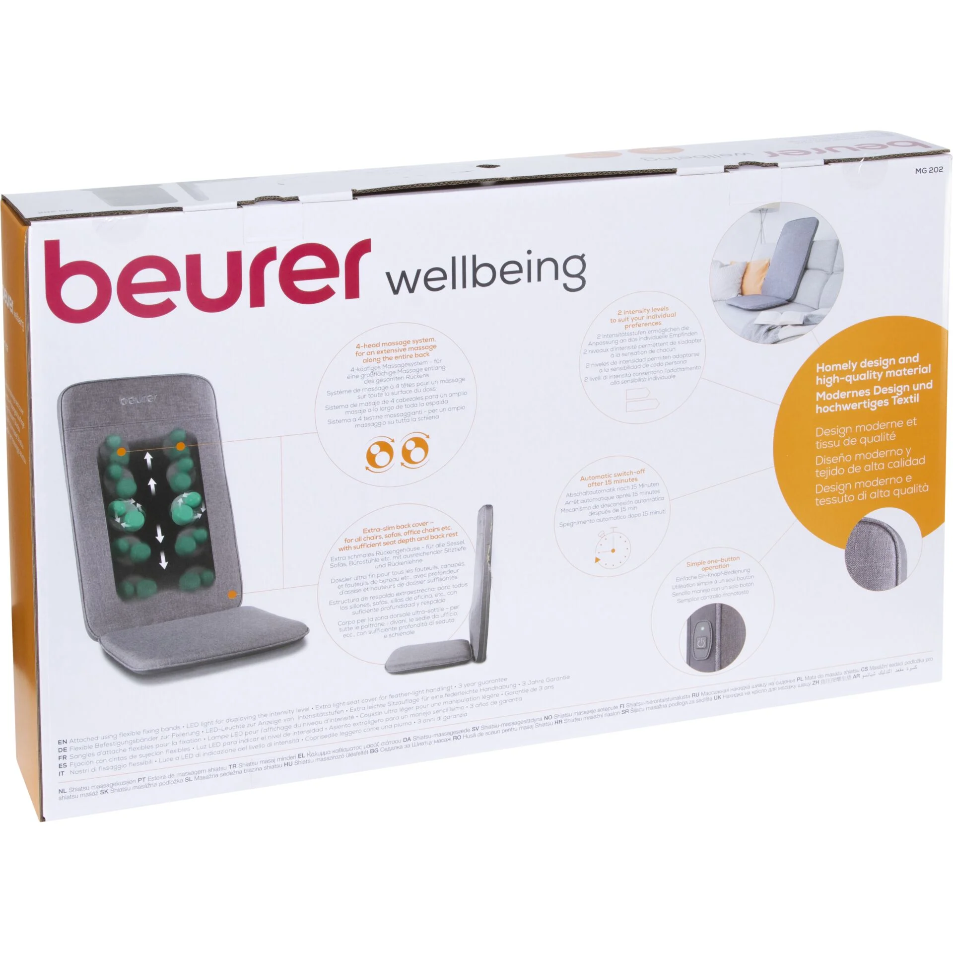 Beurer MG 202 grey Massagekissen Wellnessgeraete