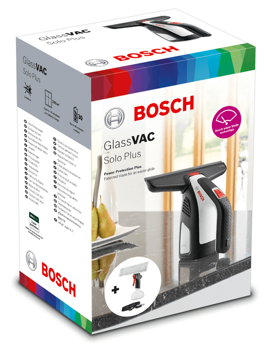 Bosch GlassVAC Solo Plus Elektrischer Fensterreiniger 0 1 l Schwarz  Weiss Staubsauger & Reiniger
