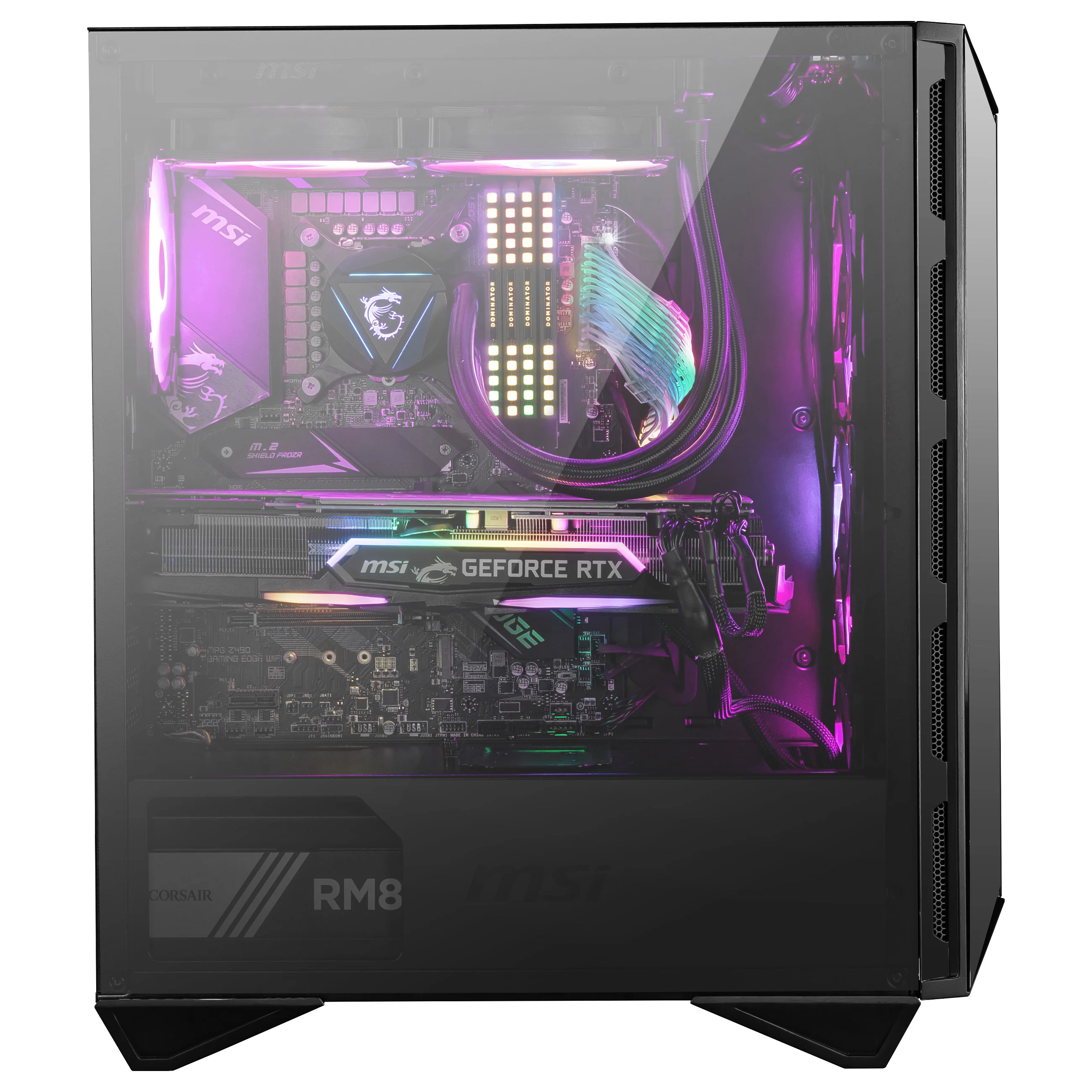MSI MPG GUNGNIR 110R Computer Gehaeuse Midi Tower Schwarz PC-Zubehoer