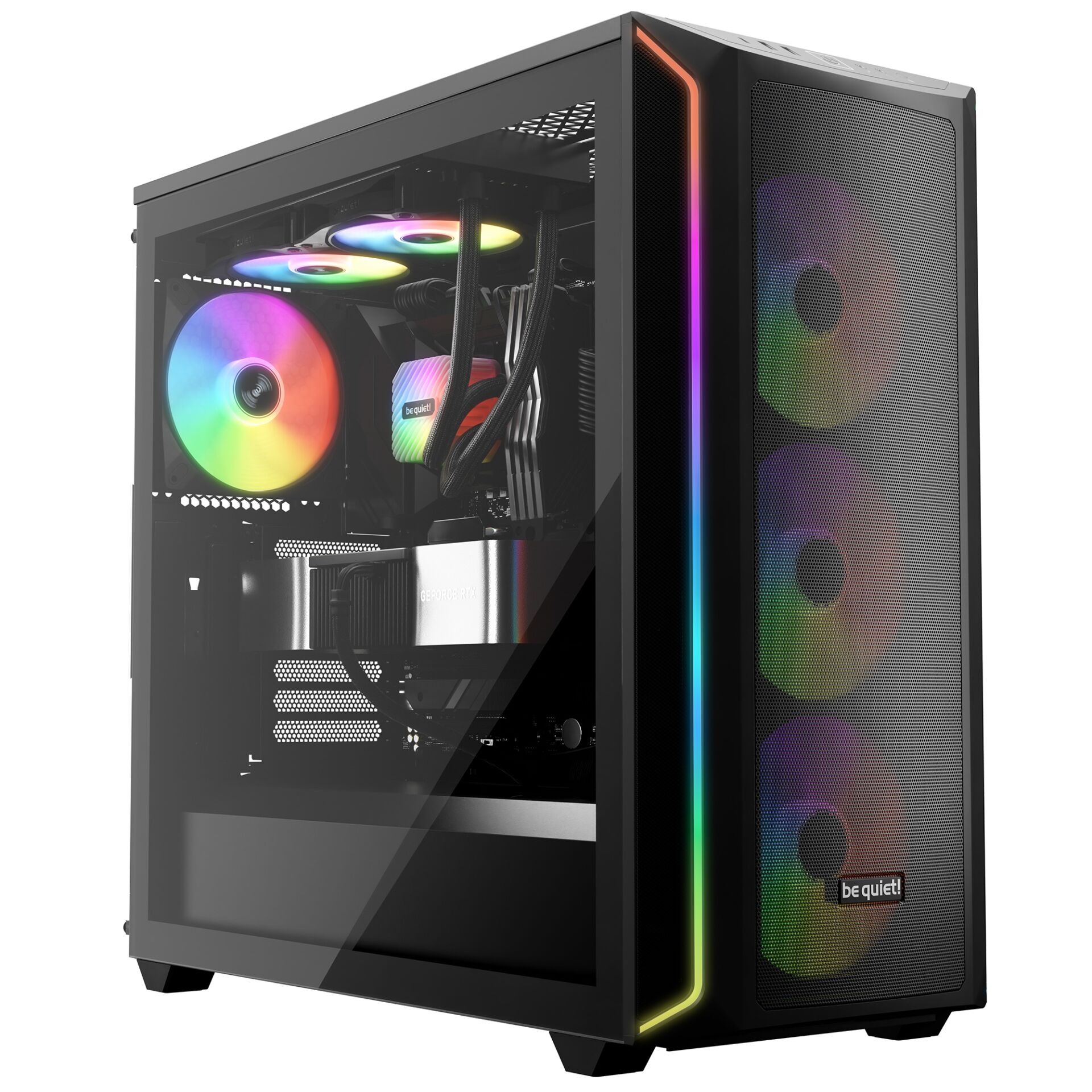 be quiet  LIGHT WINGS LX 140mm PWM High Speed 3 Pack Black Computergehaeuse Ventilator 14 cm Schwarz 3 Stueck e  PC-Komponenten